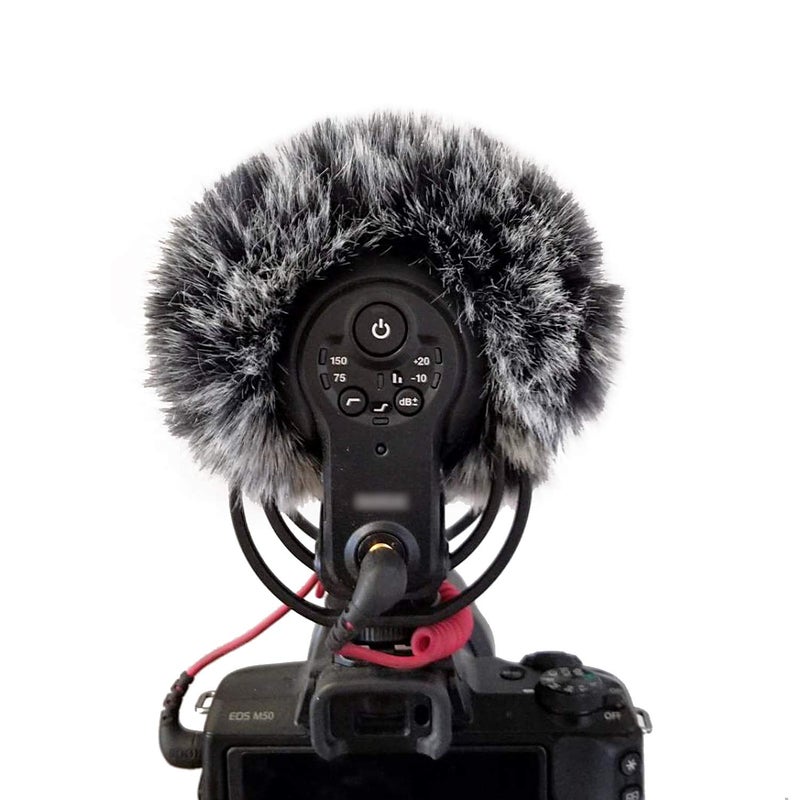 SUNMON غطاء رياح فروي SUNMON ميكروفون، VMP+ غطاء رياح متوافق مع ميكروفون كاميرا Rode VideoMic Pro+ Plus - Image 3